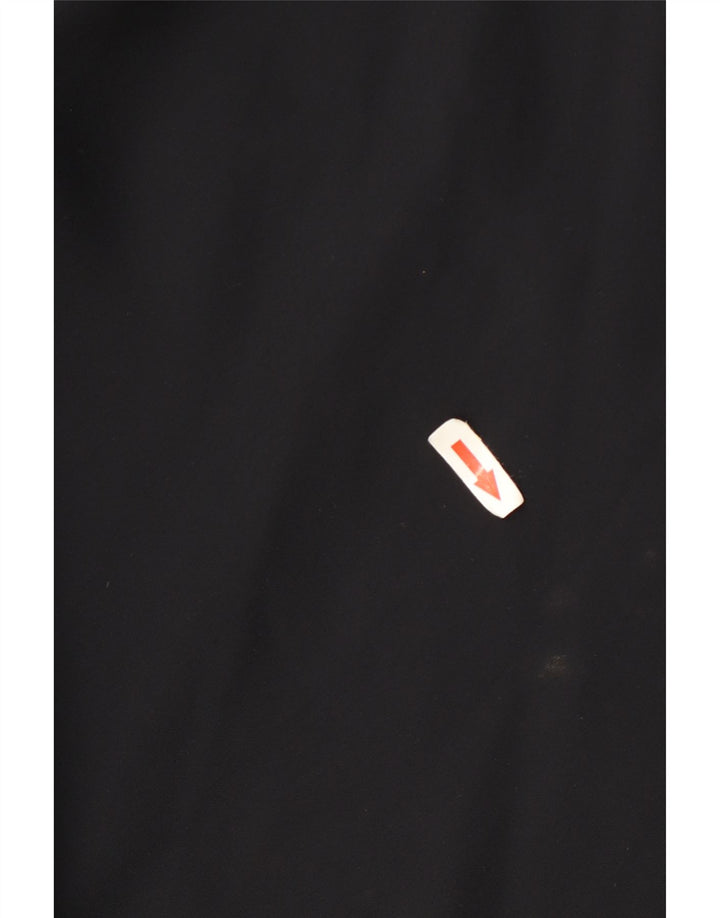 Vintage Damen Maxi Neckholder Kleid UK 10 Small Schwarz Polyester