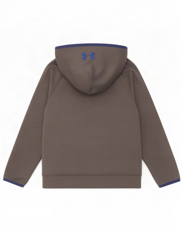 Under Armour Jungen Cold Gear Graphic Kapuzenpullover, 7–8 Jahre, Größe S, Grau