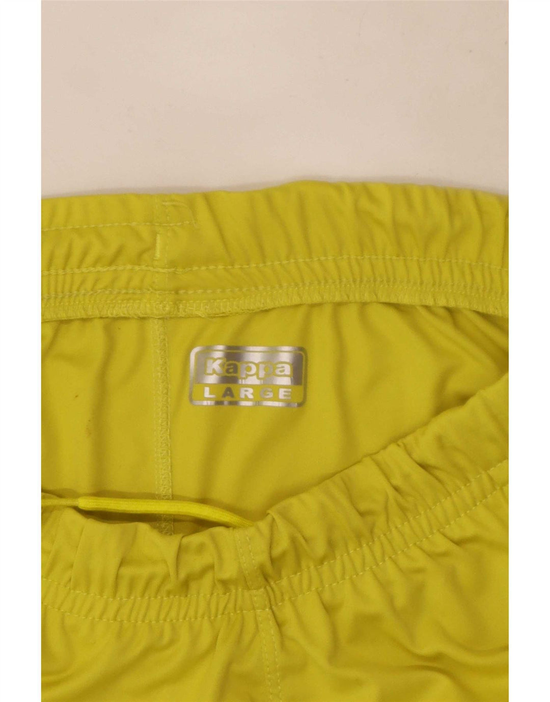 Kappa Herren Graphic Sport Shorts Large Gelb Polyester