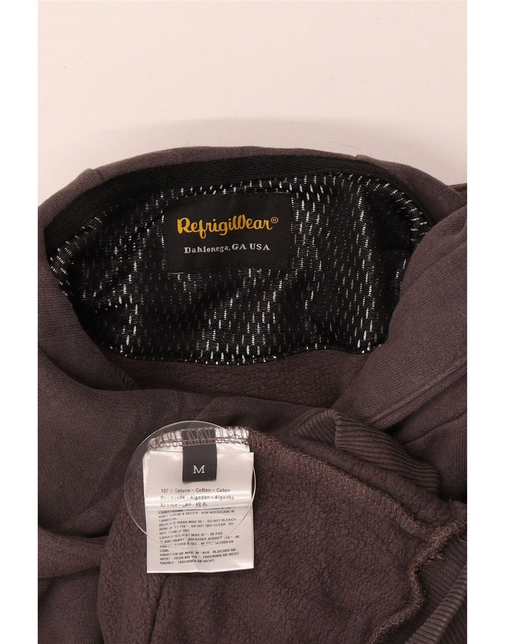 Refrigiwear Herren-Kapuzenpullover mit Grafik, mittelgraue Baumwolle