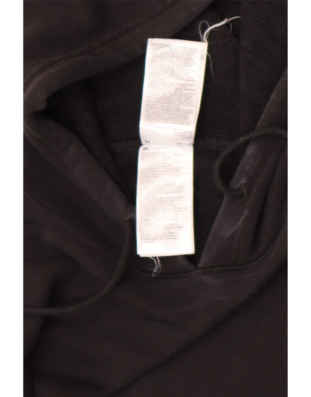Reebok Herren Kapuzenpullover, groß, schwarze Baumwolle