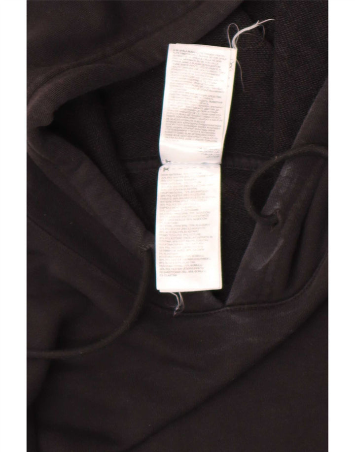 Reebok Herren Kapuzenpullover, groß, schwarze Baumwolle