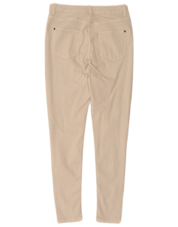 Marks & Spencer Damen Super Skinny Jeans UK 12 Medium W32 L29 Beige Baumwolle