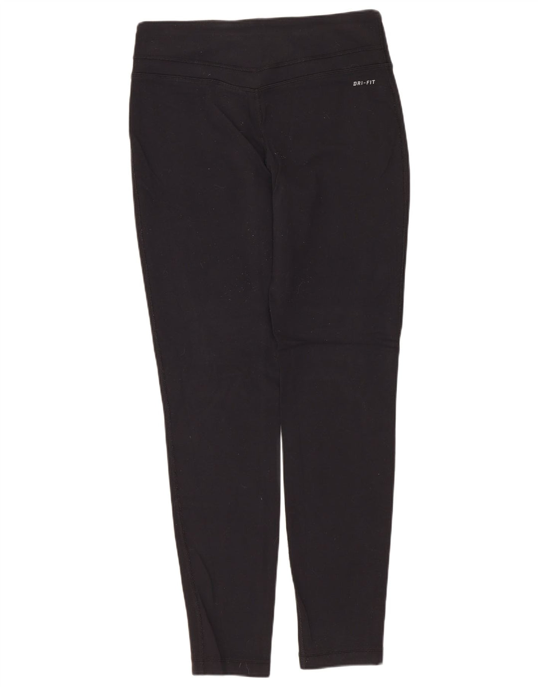 NIKE Damen Dri Fit Leggings UK 12 Mittelschwarzes Nylon