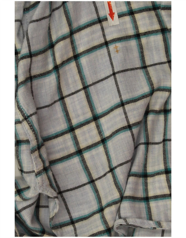 Fat Face Damen-Oversize-Hemd, Gr. 14, groß, blau kariert