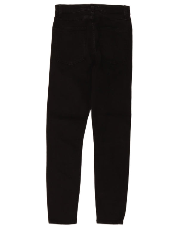 Zara Damen Skinny Jeans EU 38 Small W28 L27 Schwarze Baumwolle