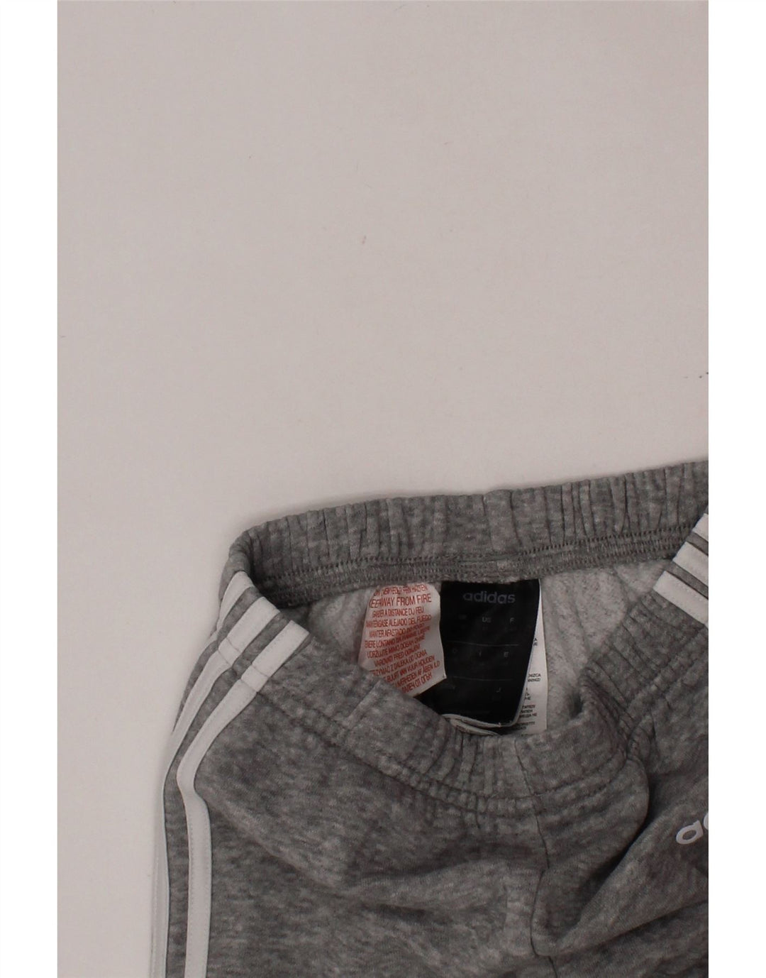 ADIDAS Jungen-Trainingsanzug mit Grafik, Jogginghose, 3–4 Jahre, graue Baumwolle