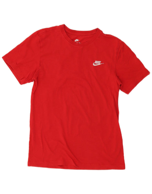 Nike Damen T-Shirt Top UK 6 XS Rot