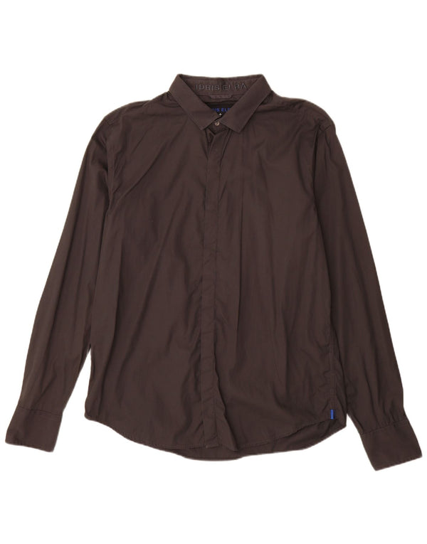 Superdry Herren-Hemd 2XL aus grauer Baumwolle