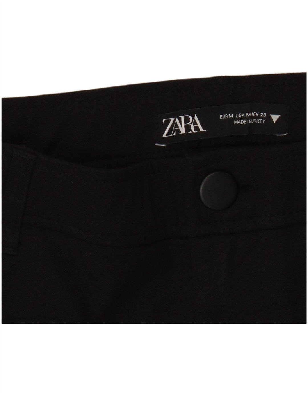 Zara Damen Flare Freizeithose Medium W28 L29 Schwarz