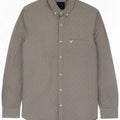 American Eagle Herren-Slim-Fit-Hemd, mittelgrau gefleckte Baumwolle