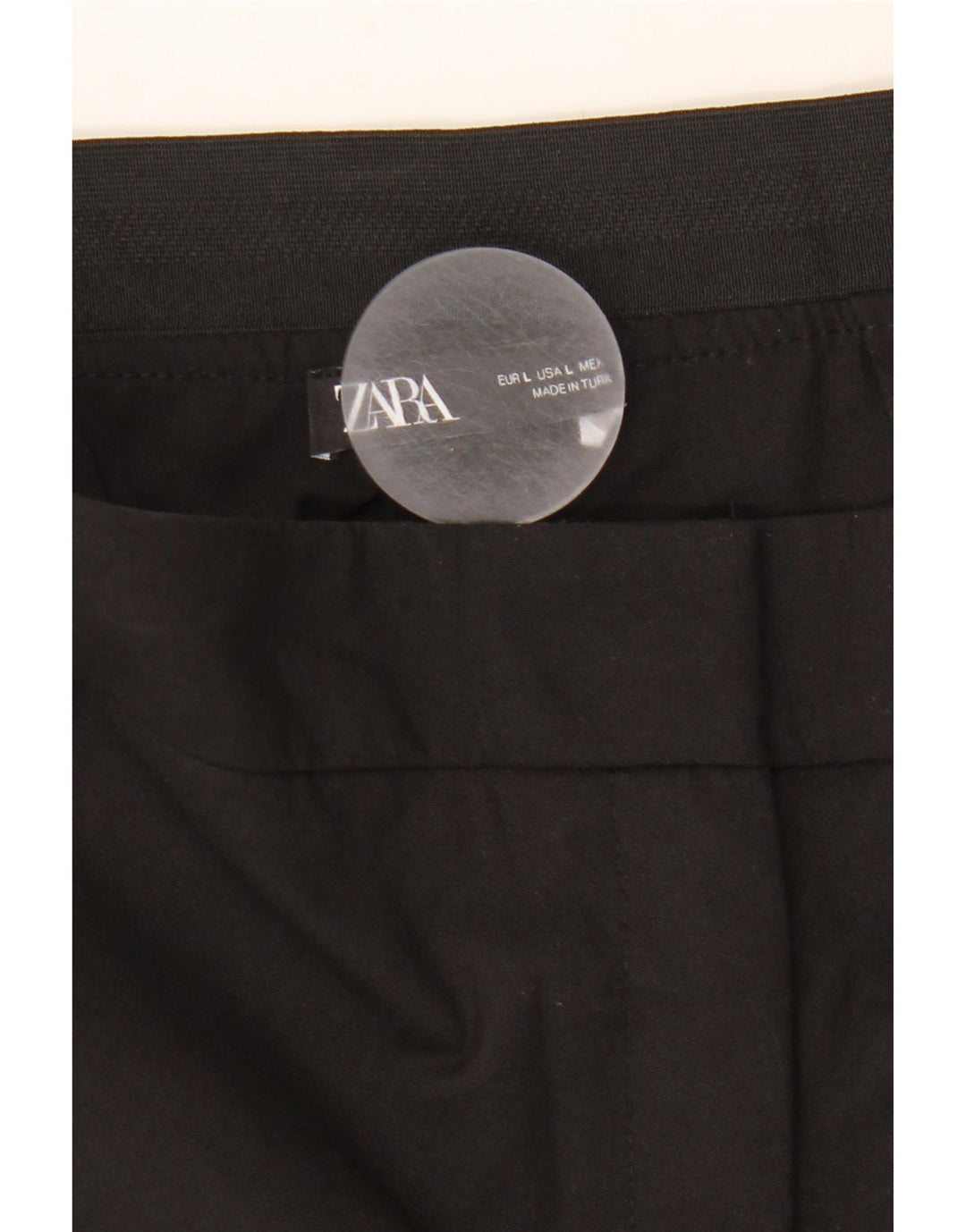 Gerade Chino-Hose für Damen von Zara, Größe L, W30, L27, Schwarz