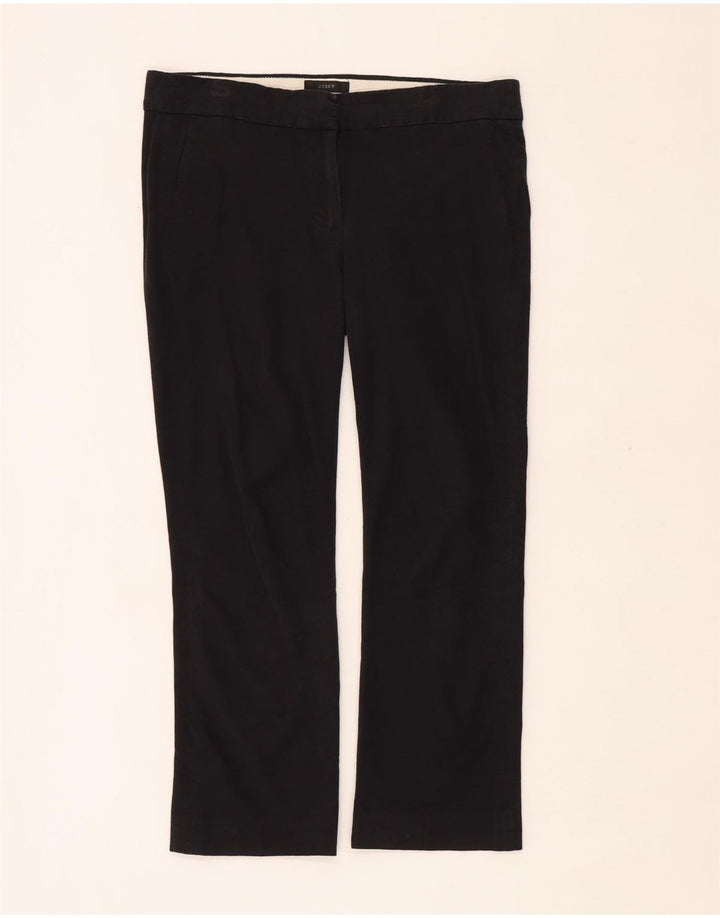 J. Crew Damen Campbell Bootcut verkürzte Hose US 4 Small W32 L25 Schwarz