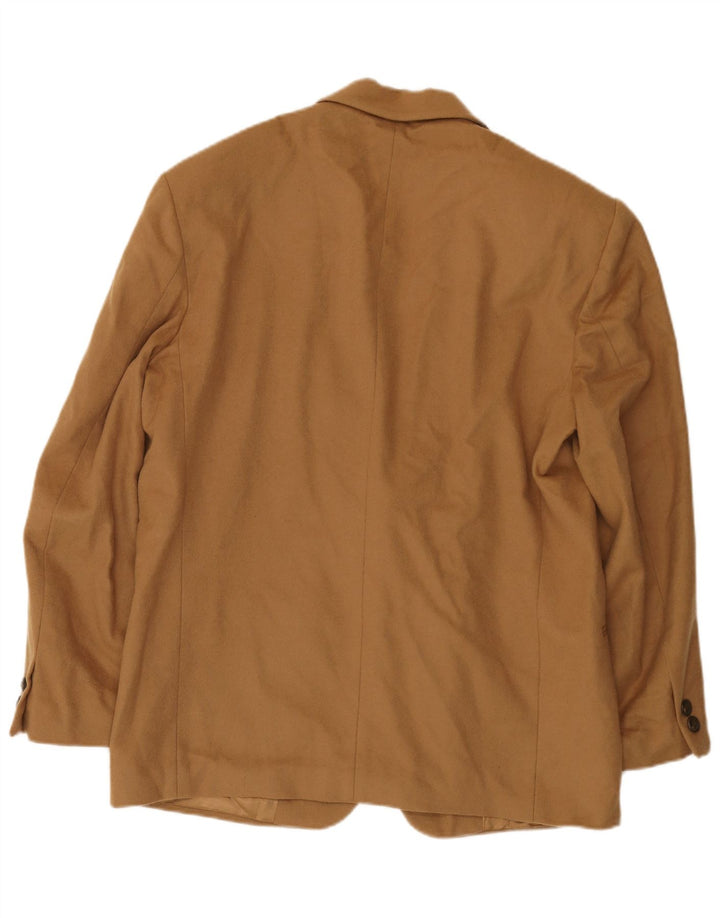 Navigare Herren-Blazer mit 2 Knöpfen, UK 40, große beige Wolle