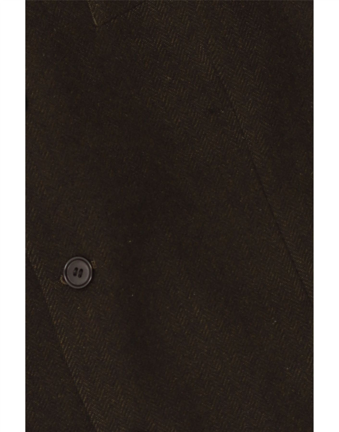 Vintage Herren 3-Knopf-Blazerjacke IT 54 2XL Khaki Herringbone Kaschmir
