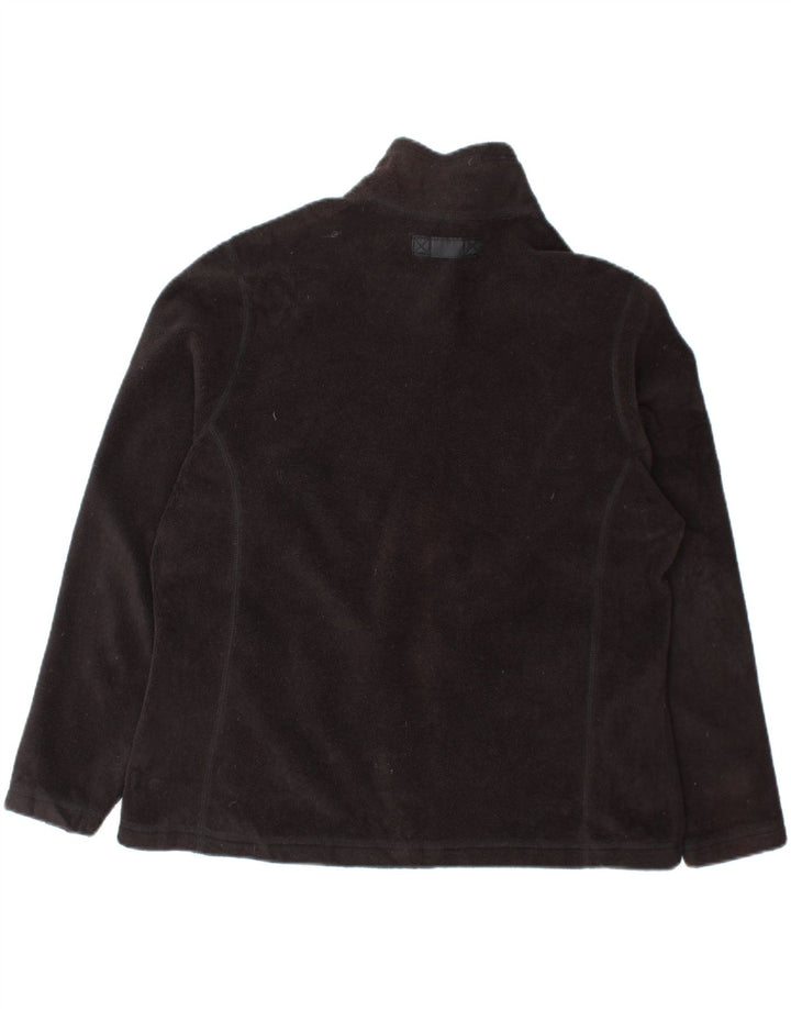 EDDIE BAUER Womens Fleece Jacket UK 18 XL Black Polyester Vintage Eddie Bauer and Second-Hand Eddie Bauer from Messina Hembry 