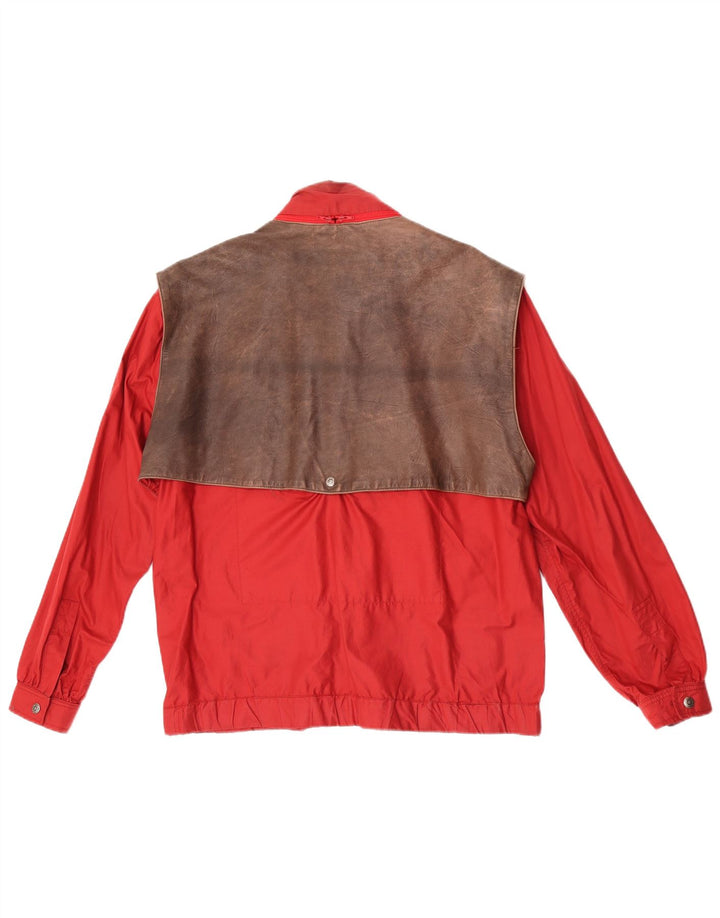 Ciesse Piumini Herren Bomberjacke IT 48 Small Rote Baumwolle