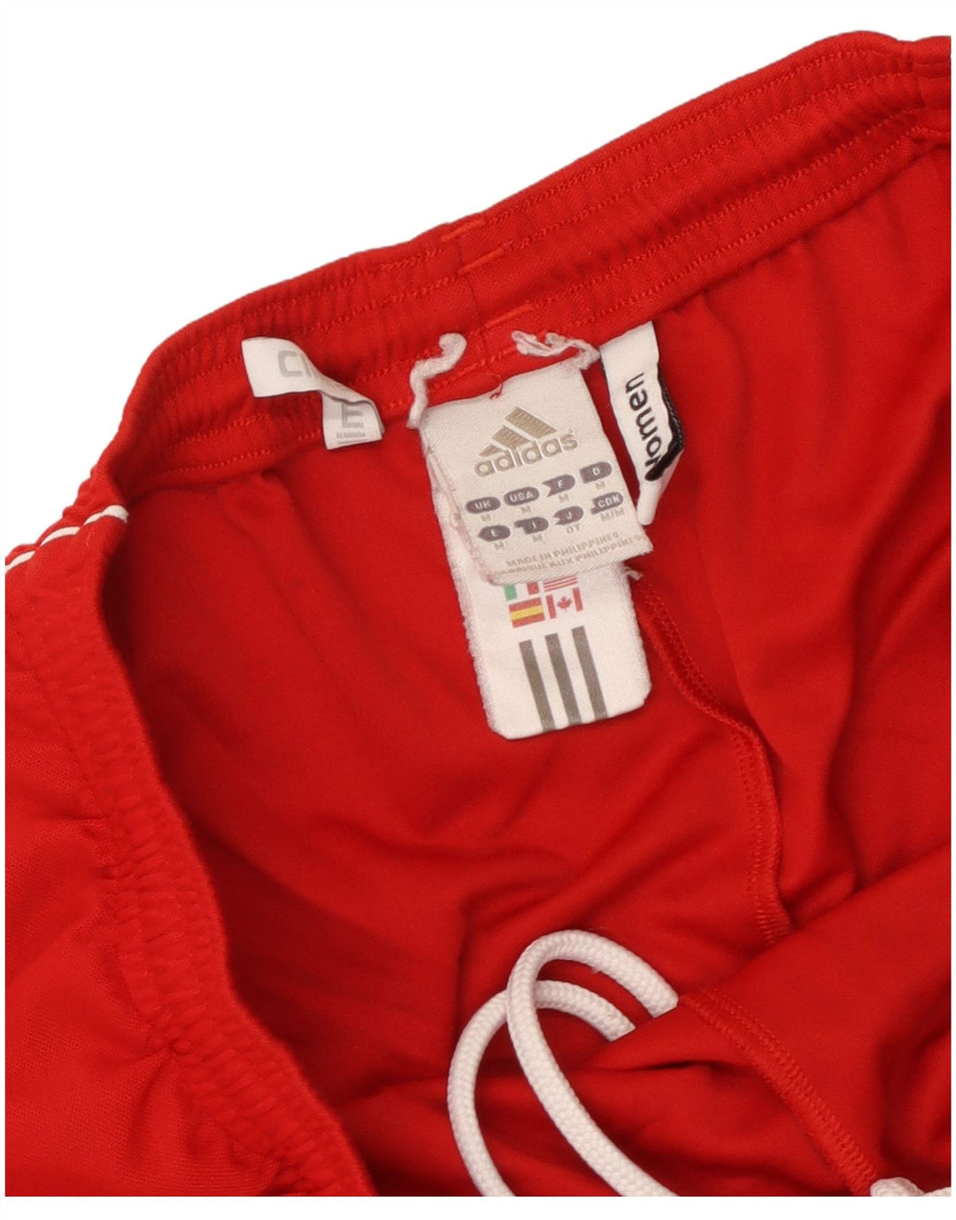 ADIDAS Damen Climalite Sport Shorts UK 14 Mittelrotes Polyester