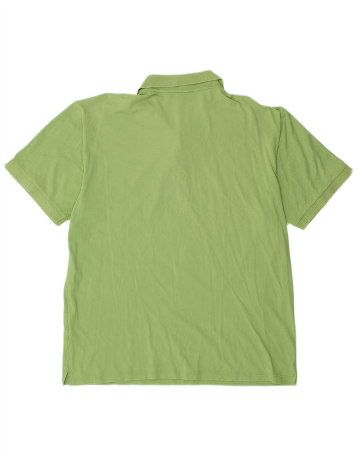 CHAMPION Mens Polo Shirt 2XL Green Cotton