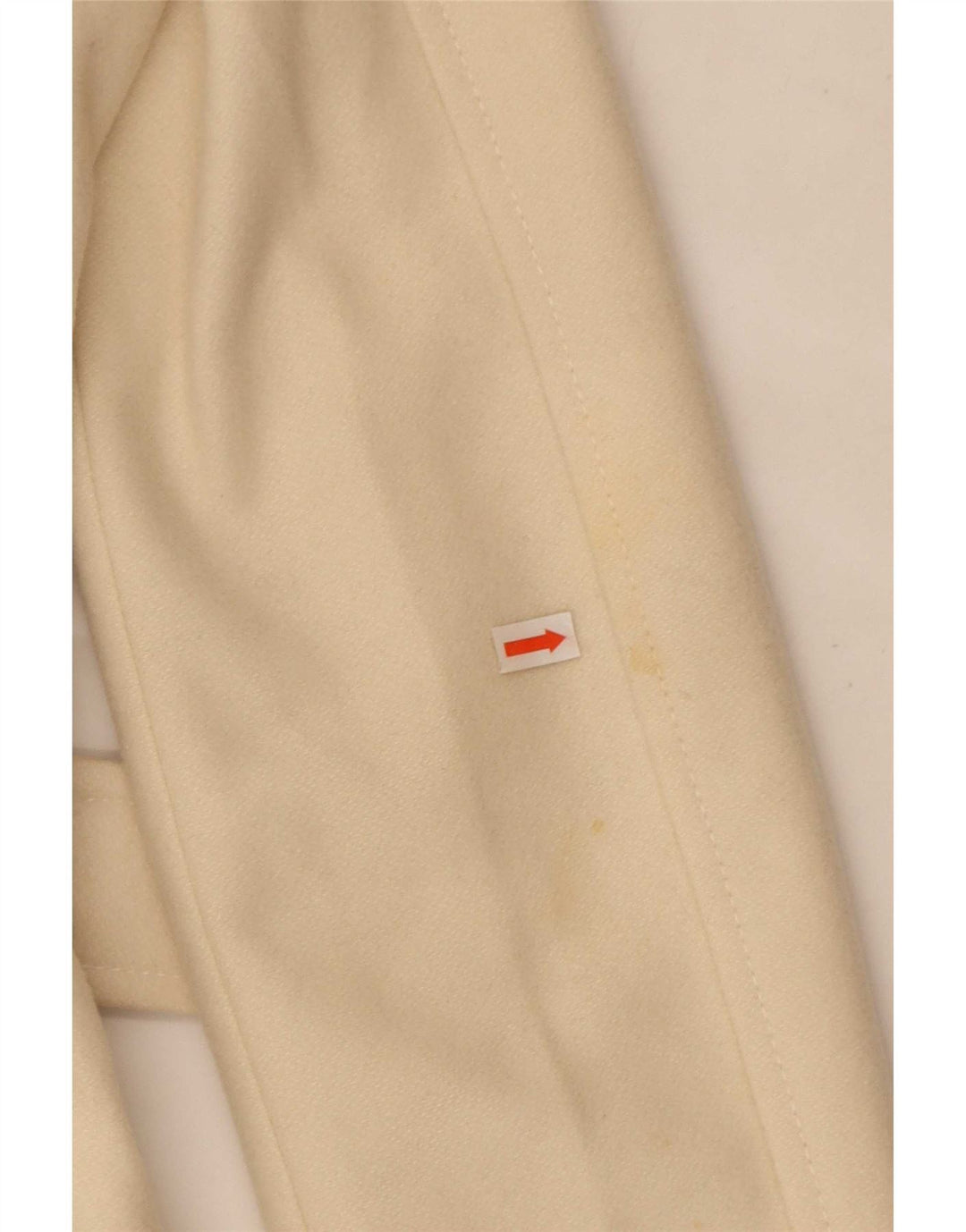 Benetton Damen Zweireihiger Mantel IT 40 Small Beige Wolle