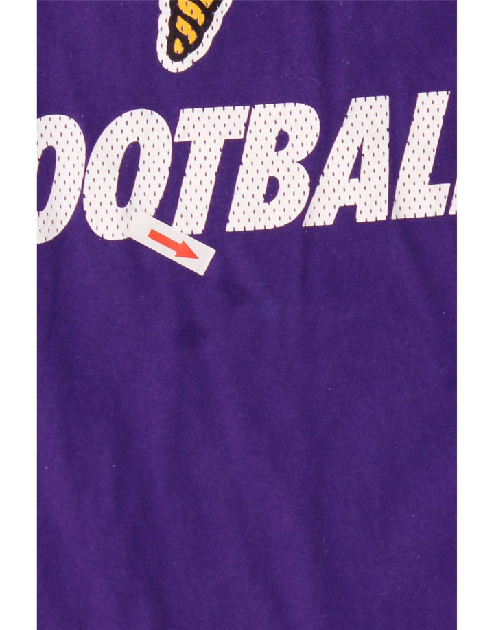 Nike Herren Minnesota Vikings Grafik-T-Shirt aus mittelvioletter Baumwolle