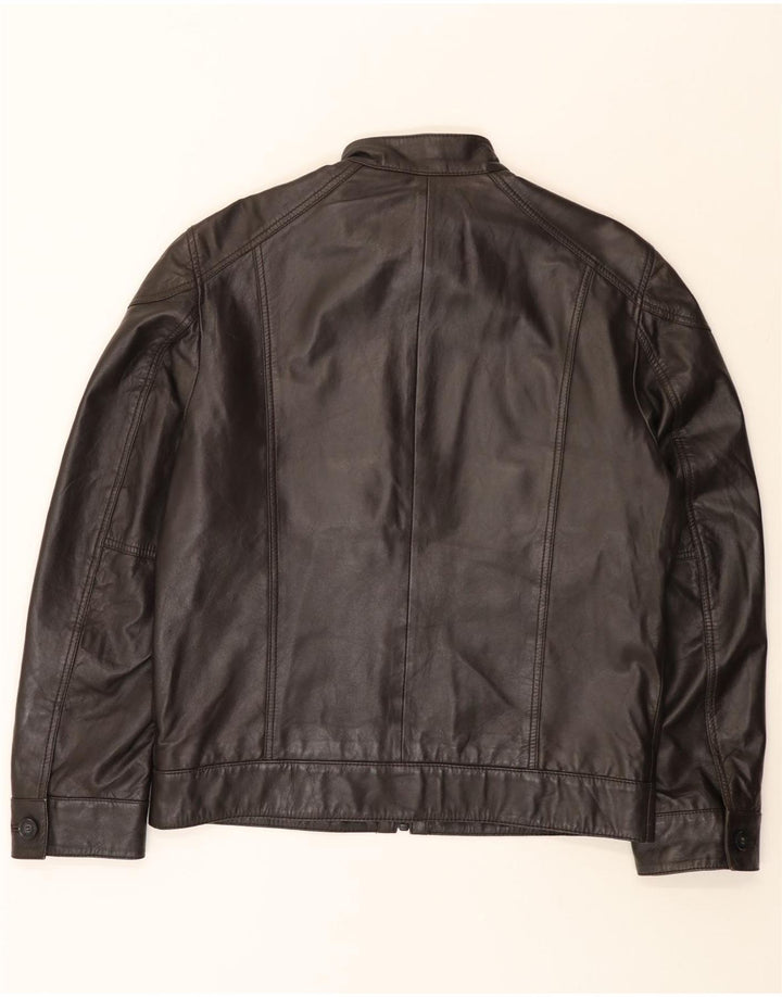 Esprit Herren Lederjacke UK 40 Großes braunes Leder