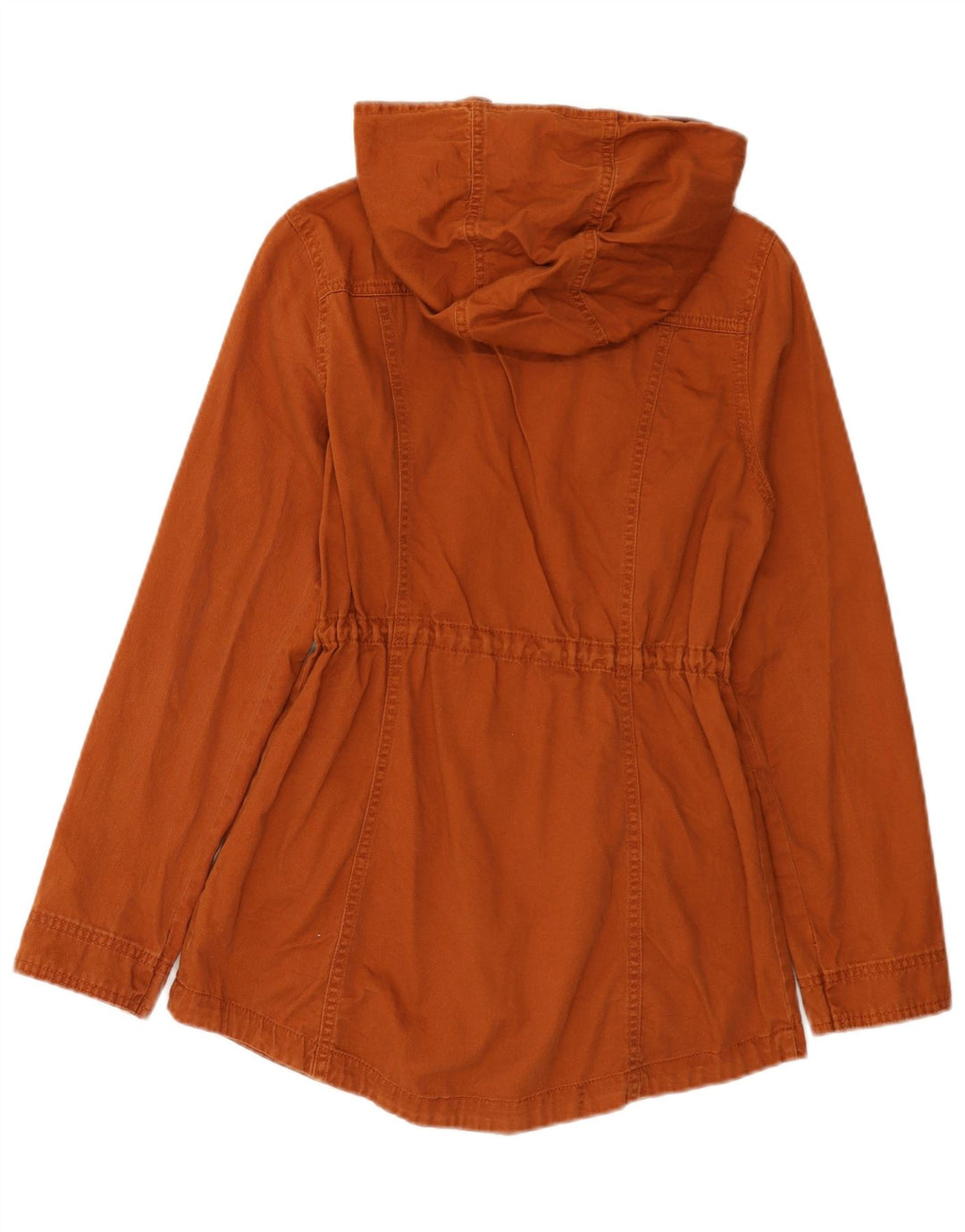 Mossimo Damen-Parka mit Kapuze, UK 10, Größe S, braune Baumwolle