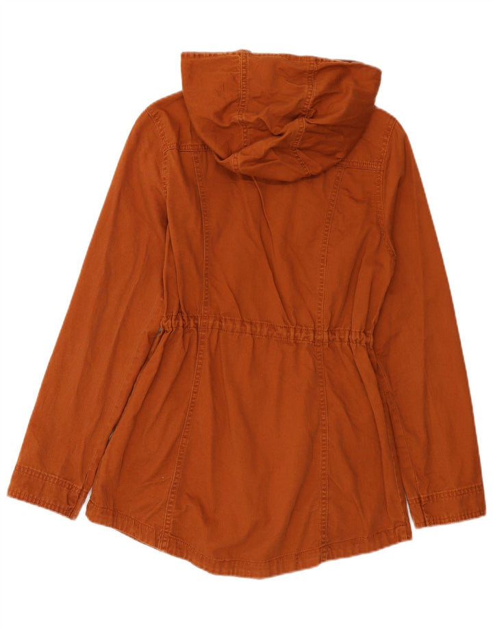 Mossimo Damen-Parka mit Kapuze, UK 10, Größe S, braune Baumwolle