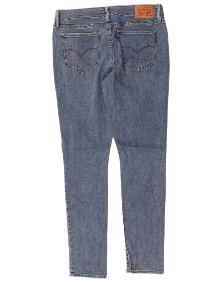 LEVI'S Damen 711 Skinny Jeans W30 L29 Blaue Baumwolle