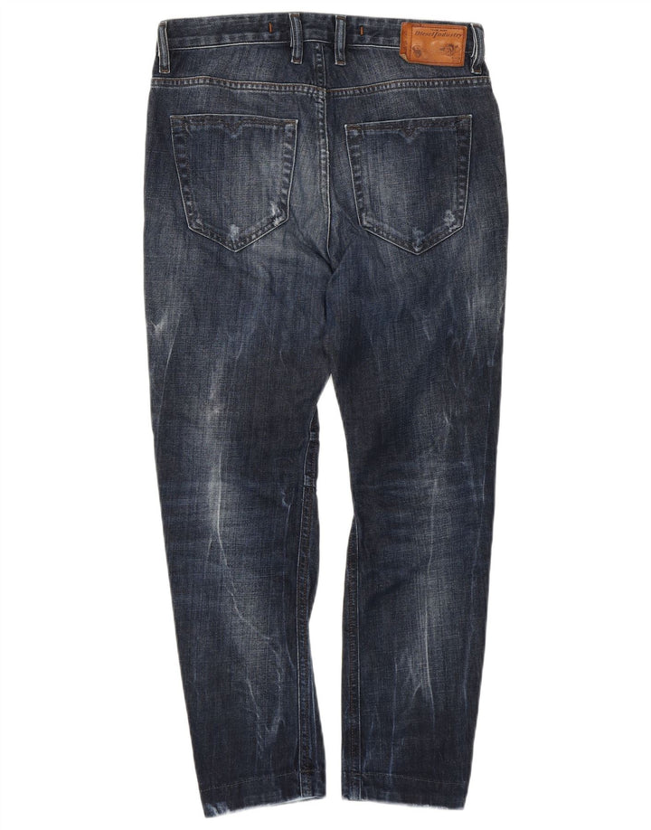 DIESEL Herren Slim Jeans W25 L23 Blaue Baumwolle
