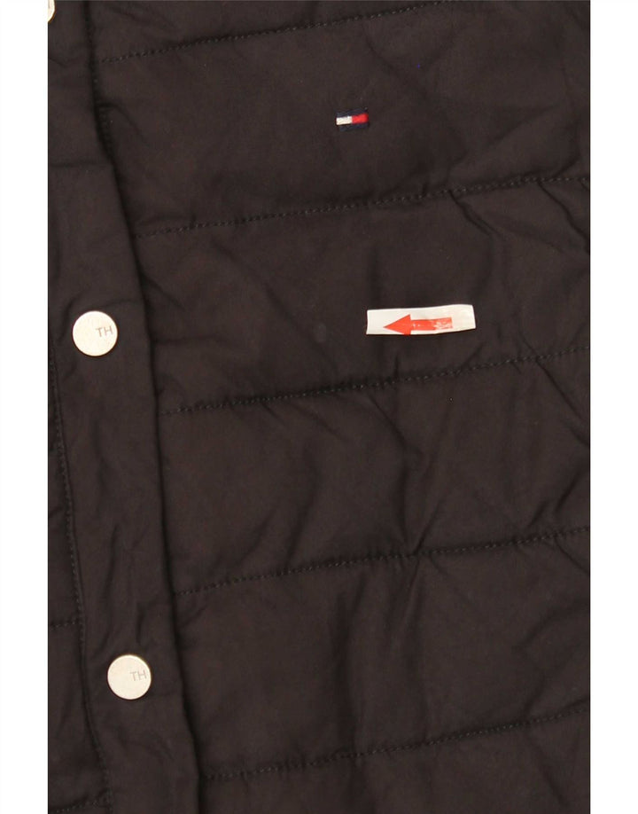 Tommy Hilfiger Damen Wattierte Weste UK 6 XS Schwarz Polyester