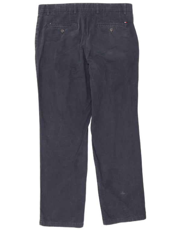 Tommy Hilfiger Herren gerade Chinohose W36 L32 Marineblau Baumwolle