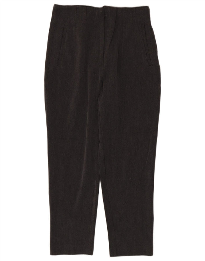 Zara Damen-Anzughose mit hoher Taille, mittelgroß, W28, L25, grau, Polyester