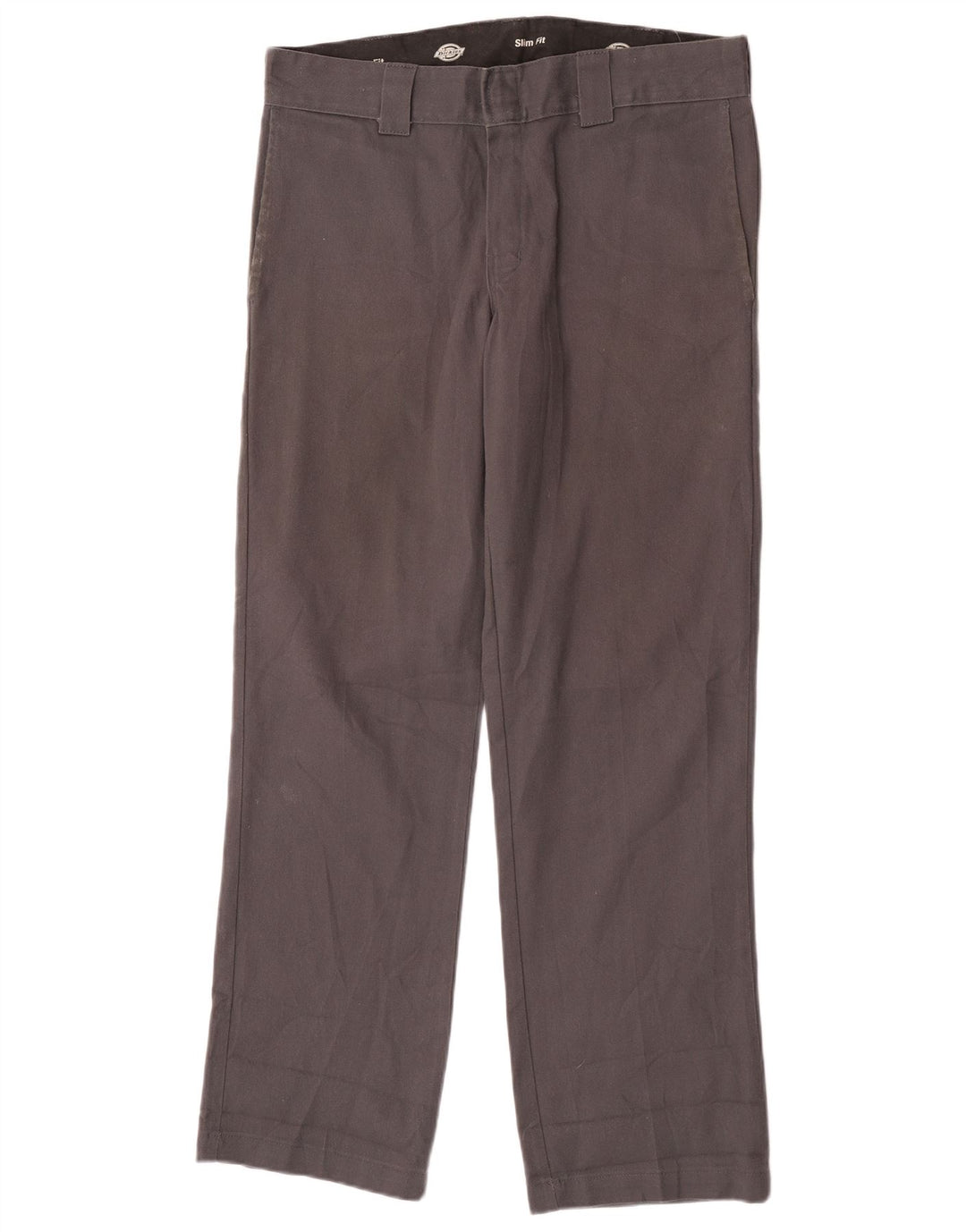 Dickies Herren Slim Fit Chinohose W32 L32 Grau Polyester