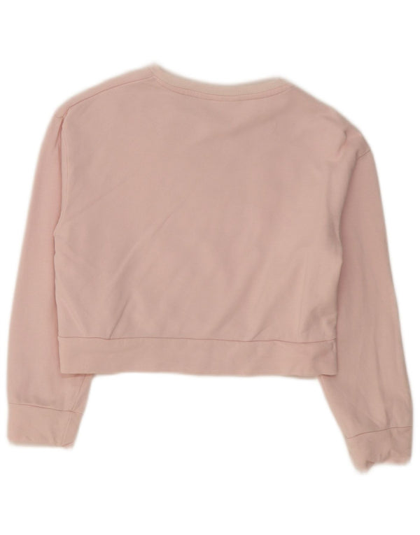 Superga Crop Graphic Sweatshirt-Pullover für Mädchen, 11–12 Jahre, groß, rosa, Baumwolle