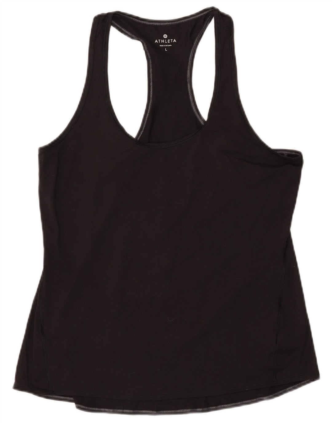 ATHLETA Damen Weste Top UK 14 Large Schwarz Polyester
