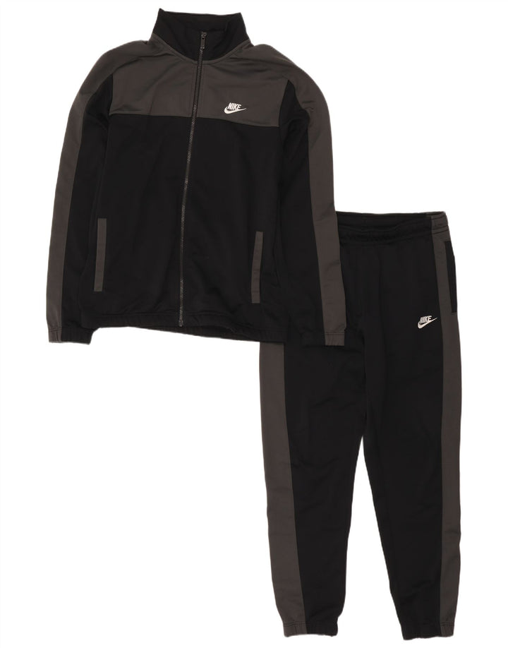 Nike Herren-Trainingsanzug, mittelgroß, Schwarz, Farbblock