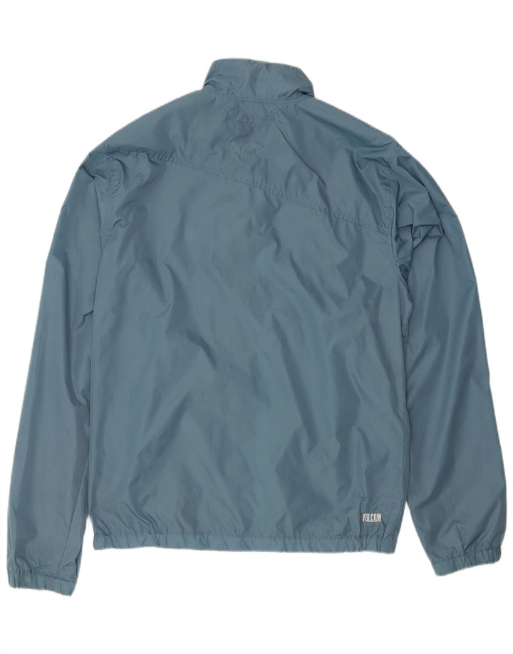 Volcom Herren Regenjacke UK 38 Mittelblaues Nylon