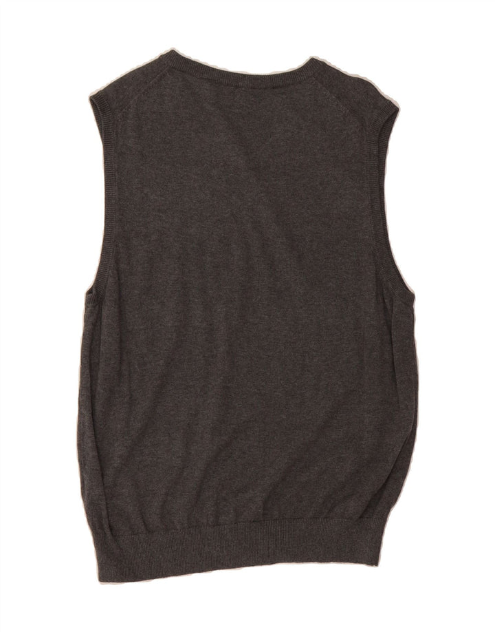 IZOD Mens Vest Tank Top Medium Grey Cotton Vintage Izod and Second-Hand Izod from Messina Hembry 