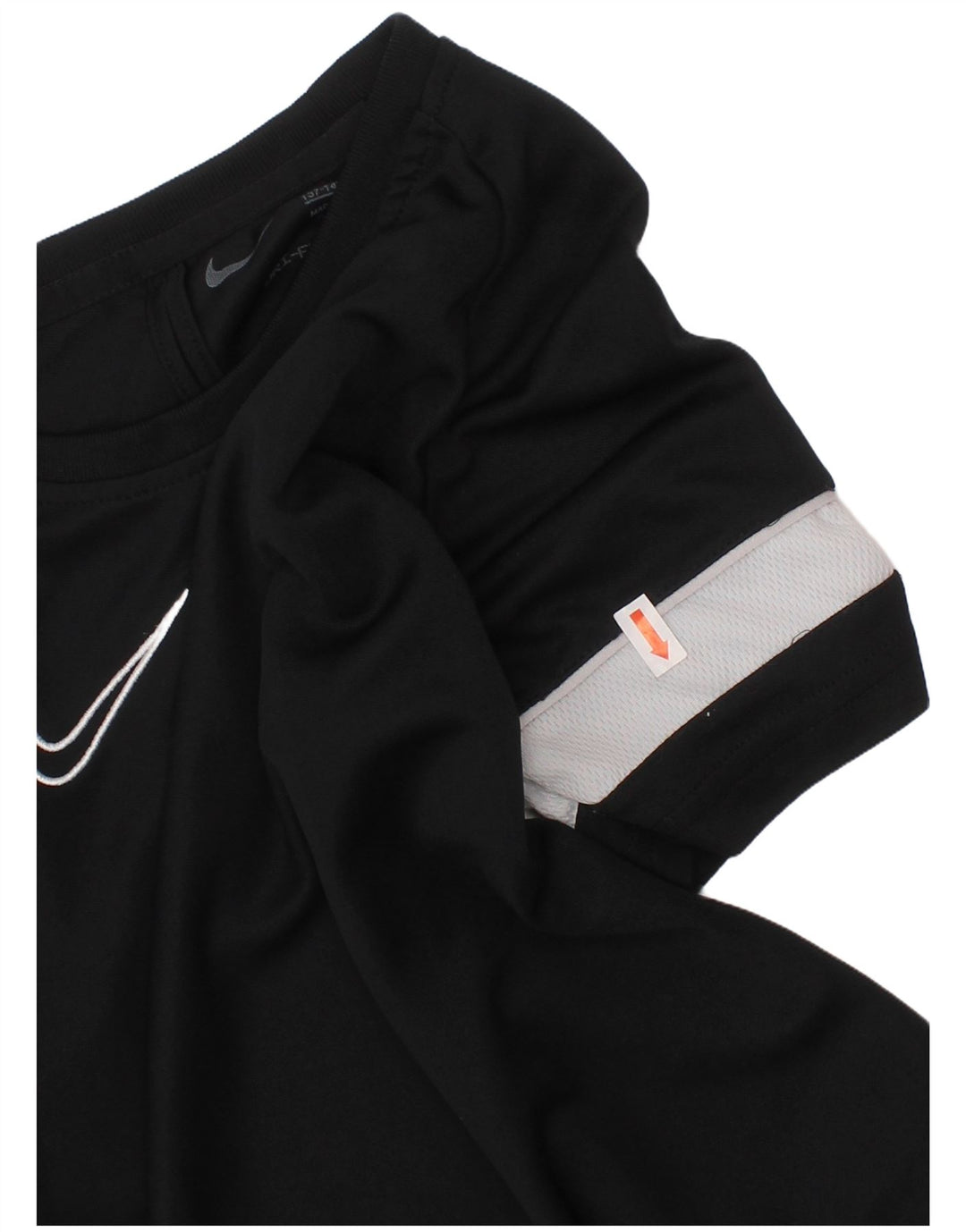 NIKE Dri Fit T-Shirt für Jungen, 10–11 Jahre, Mittelschwarz, Farbblock