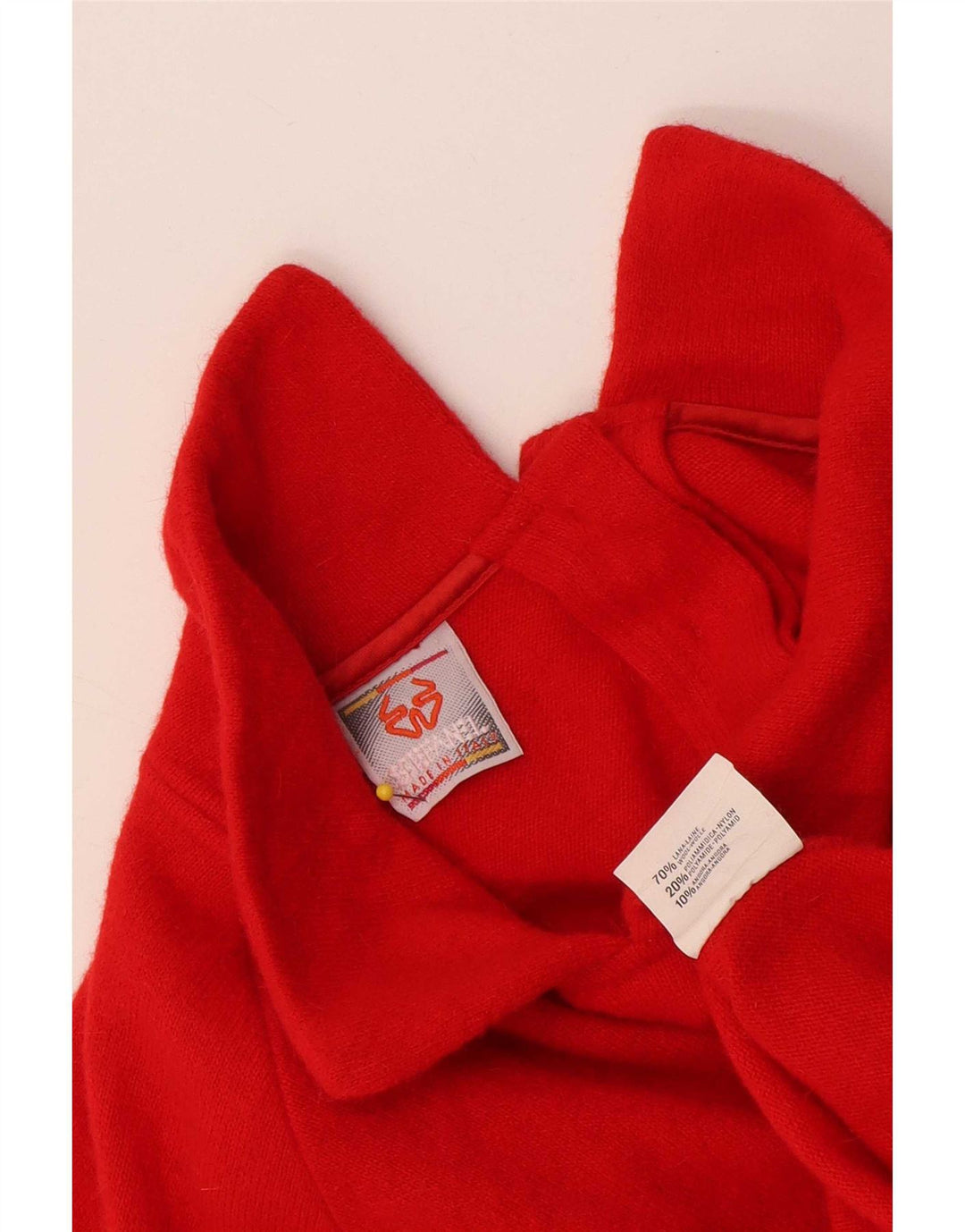 Stefanel Damen-Pullover, übergroß, Rollkragenpullover, UK 14, Mittelrot