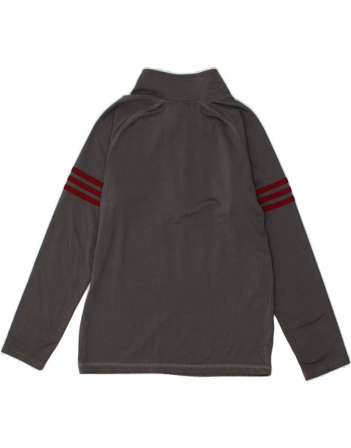 ADIDAS Boys Zip Neck Pullover Tracksuit Top 10-11 Years Medium Grey Vintage Adidas and Second-Hand Adidas from Messina Hembry 