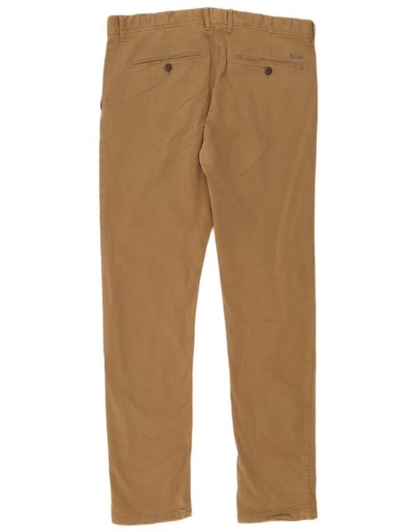 Woolrich Slim Chino-Hose für Herren, W36, L32, braune Baumwolle