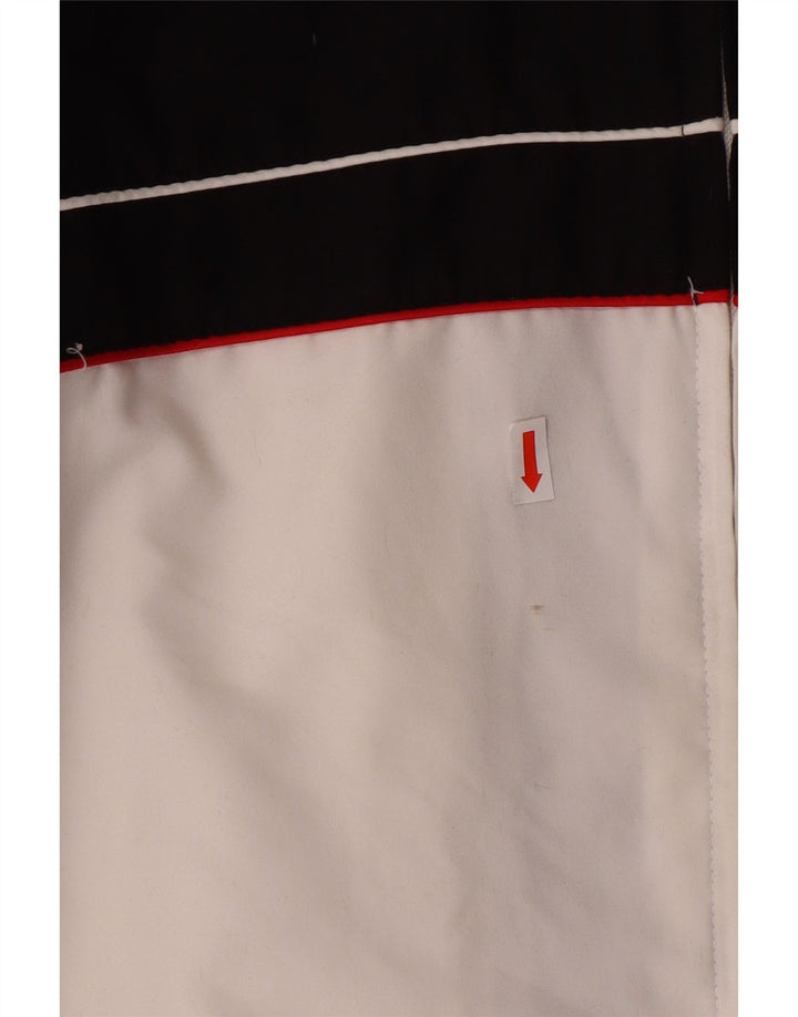 Fila Herren-Trainingsanzug-Top-Jacke, groß, cremefarbenes Farbblock-Polyester
