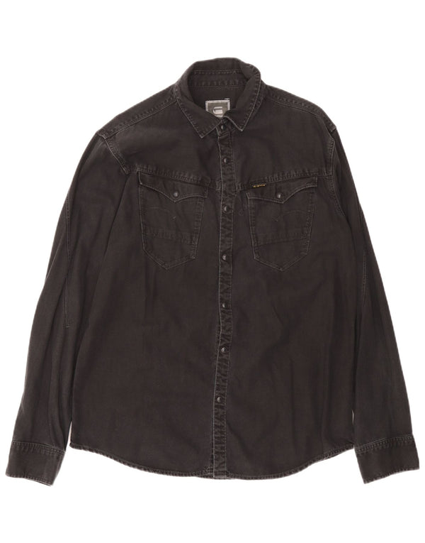 G-Star Herren Jeanshemd XL Schwarz Baumwolle