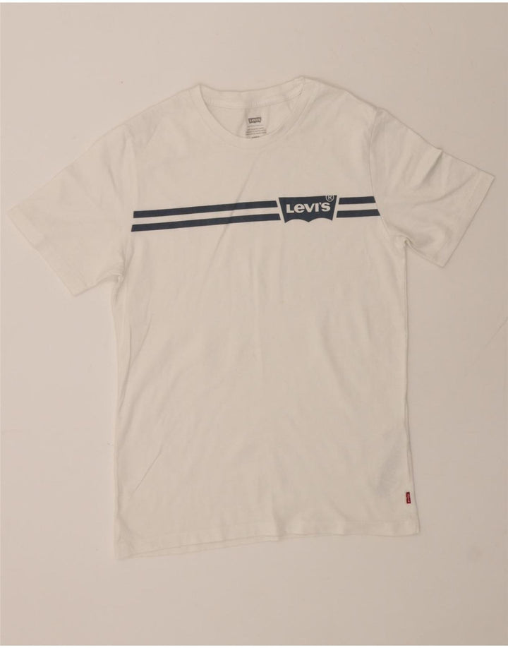 LEVI'S Mens T-Shirt Top Small White Cotton Vintage Levi's and Second-Hand Levi's from Messina Hembry 