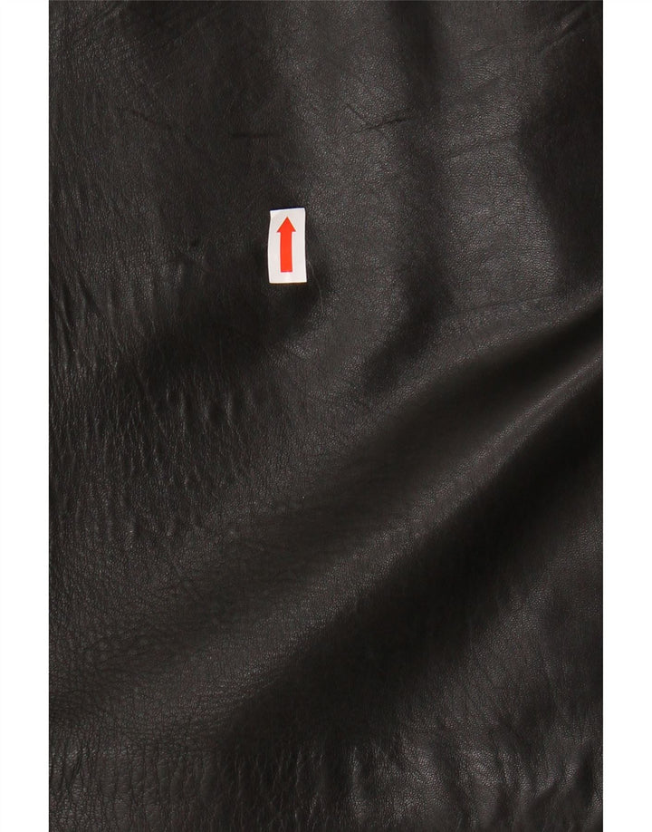 PIERRE CARDIN Herren Lederjacke IT 58 4XL Schwarzes Leder