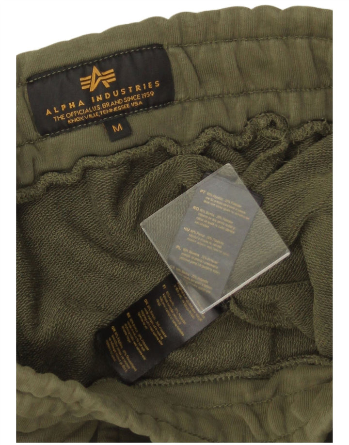 ALPHA INDUSTRIES Herren-Sportshorts aus mittlerer Khaki-Baumwolle