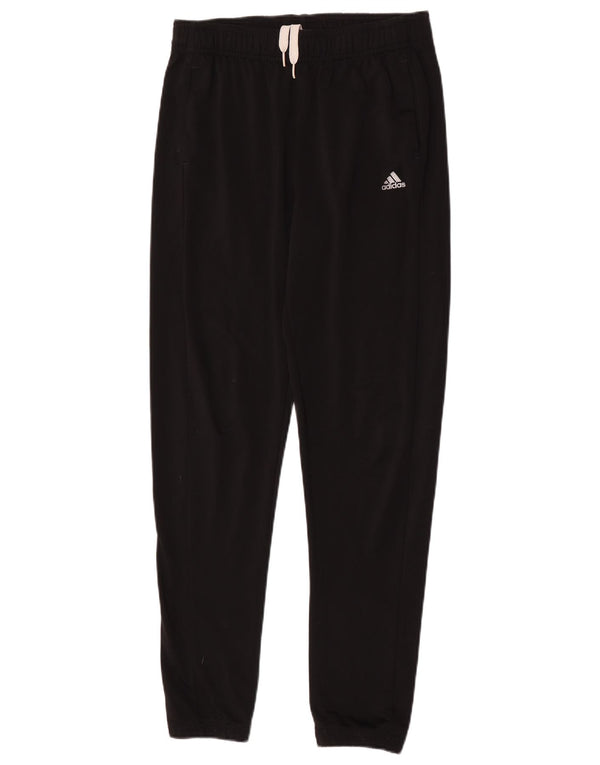 Adidas Jungen-Trainingshose, Jogginghose, 13–14 Jahre, schwarzes Polyester