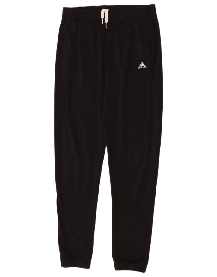 Adidas Jungen-Trainingshose, Jogginghose, 13–14 Jahre, schwarzes Polyester